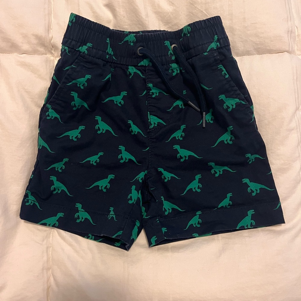 Gap kids dino shorts, size 18-24 months